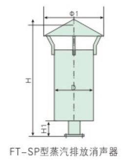 FT-SP型蒸汽排放消聲器