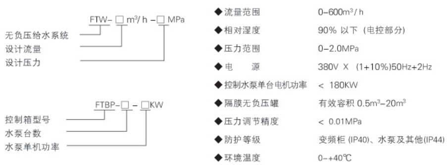 FTW型無負(fù)壓給水設(shè)備