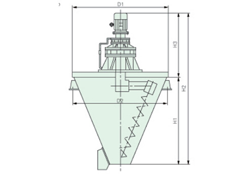 DL型單螺旋浸漬式混合機(jī)